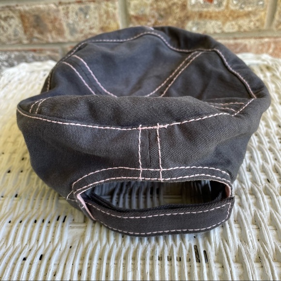 Bon Jovi The Circle Tour Military Hat Women’s Gray Adjustable Cap 2010 - Picture 5 of 9